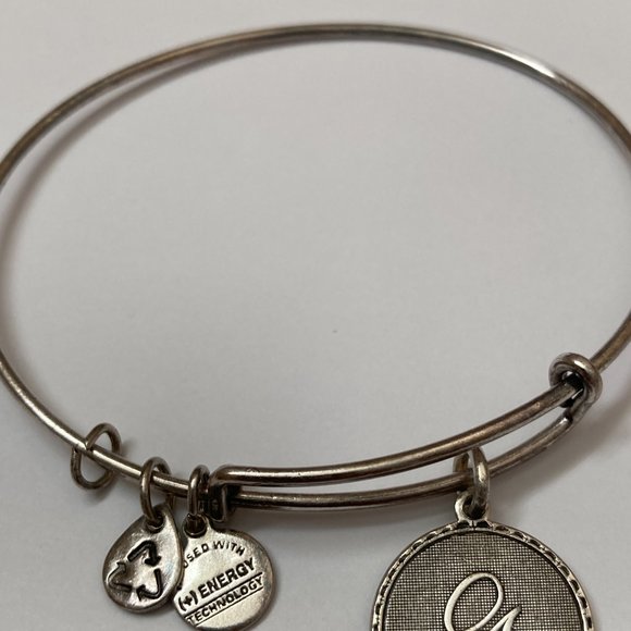 Alex and Ani Initial G Bracelet Silver - Picture 3 of 5